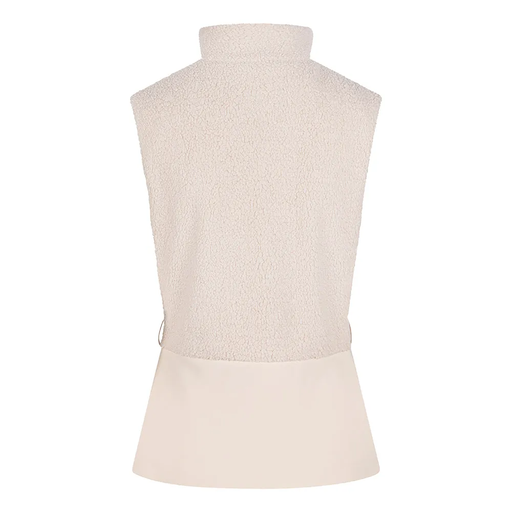 2-In-1 Teddy Jacket & Bodywarmer | Cream
