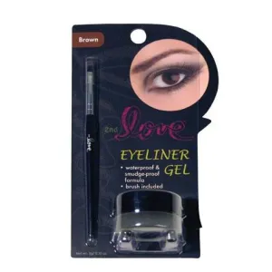 2nd Love Eyeliner Gel with Brush - Brown