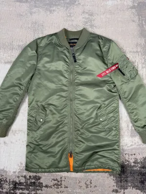Alpha Industries MA-1 VF 59 Long Flight Jacket - Sage Green