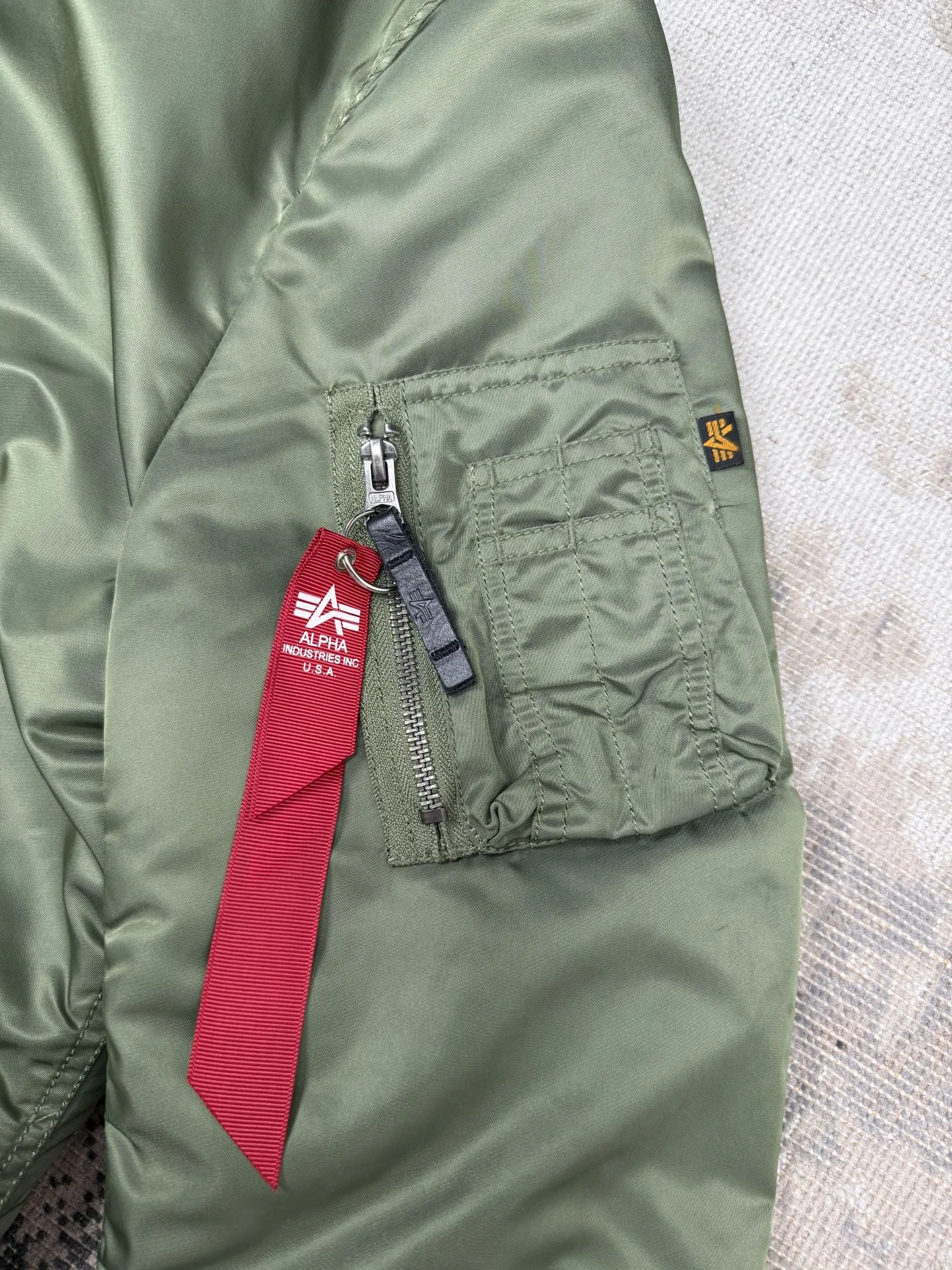 Alpha Industries MA-1 VF 59 Long Flight Jacket - Sage Green
