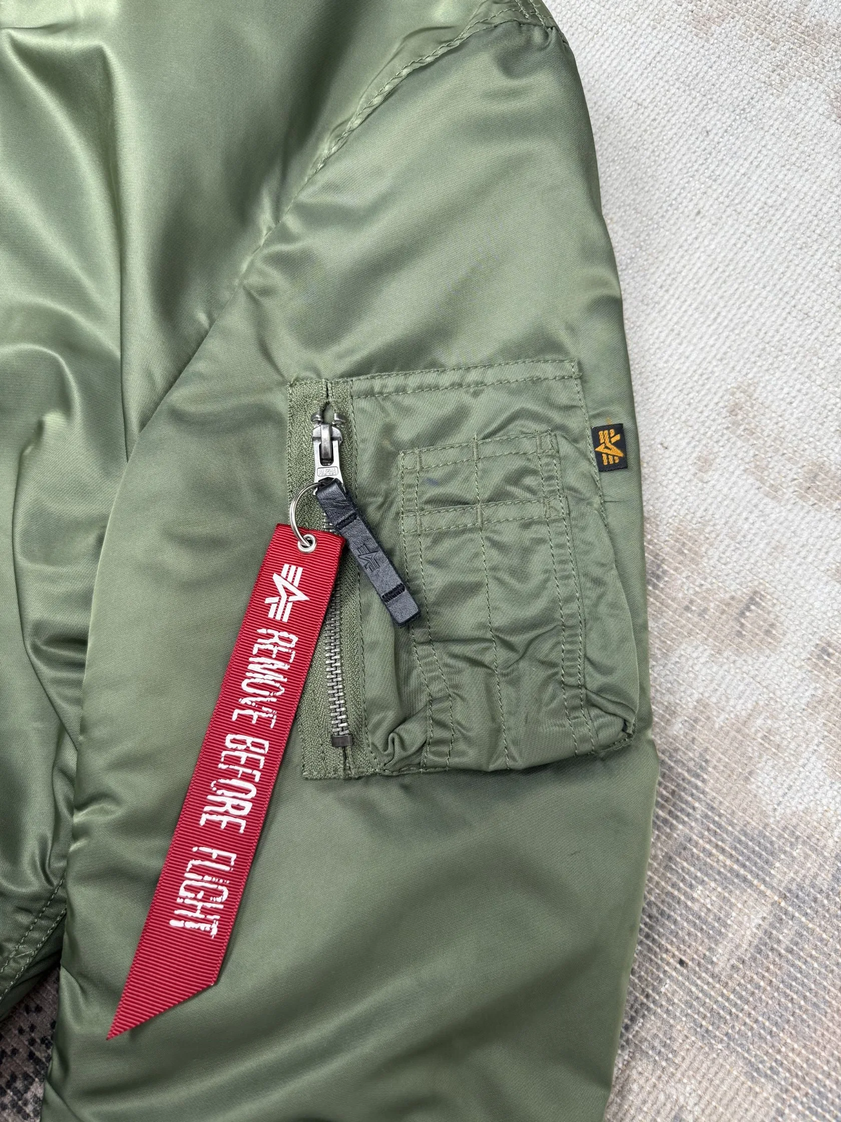 Alpha Industries MA-1 VF 59 Long Flight Jacket - Sage Green