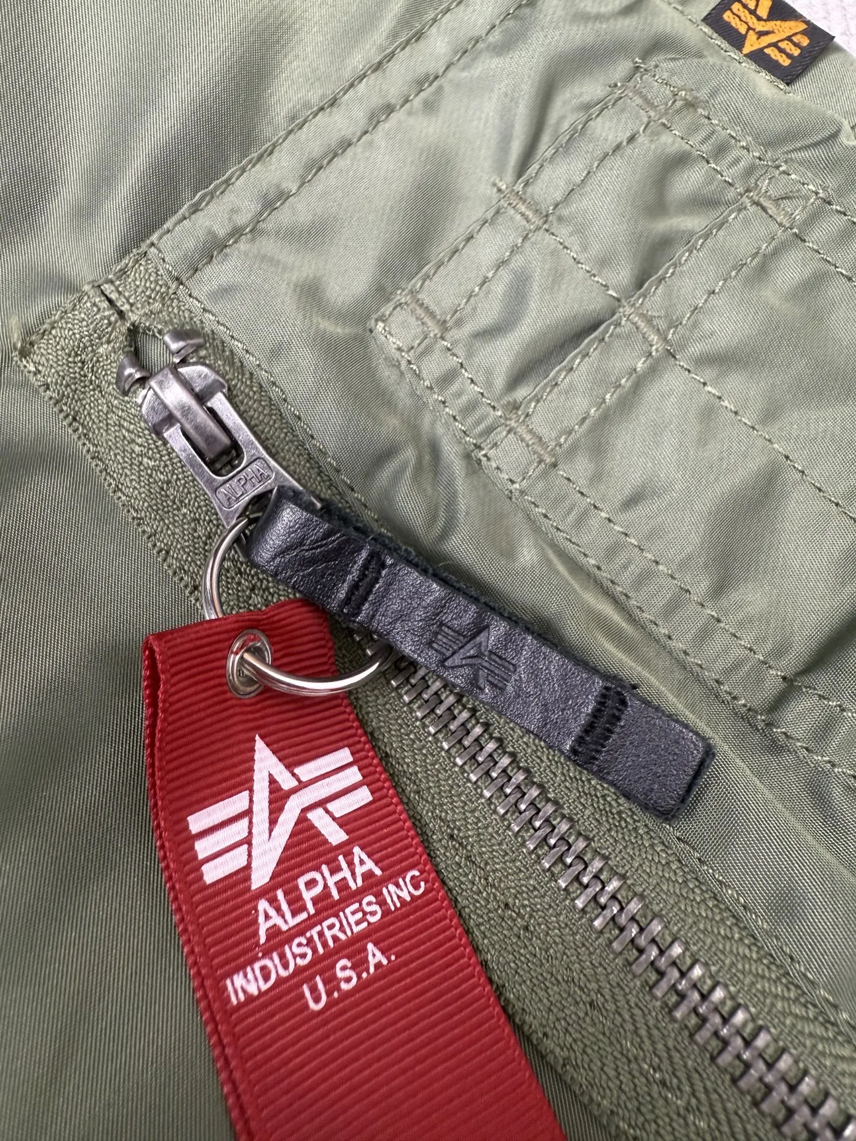 Alpha Industries MA-1 VF 59 Long Flight Jacket - Sage Green