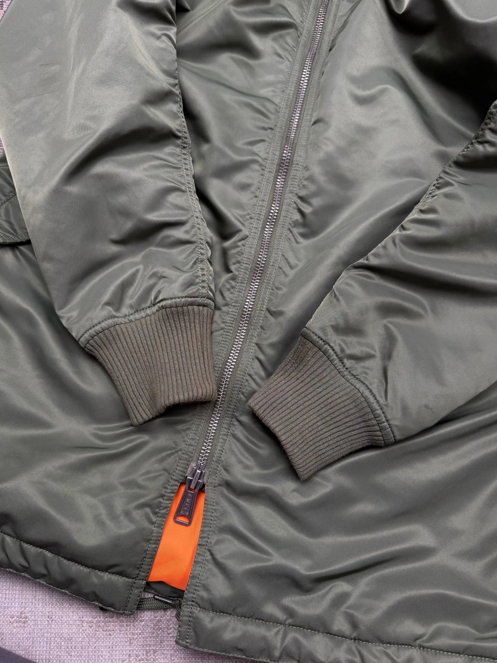 Alpha Industries MA-1 VF 59 Long Flight Jacket - Sage Green