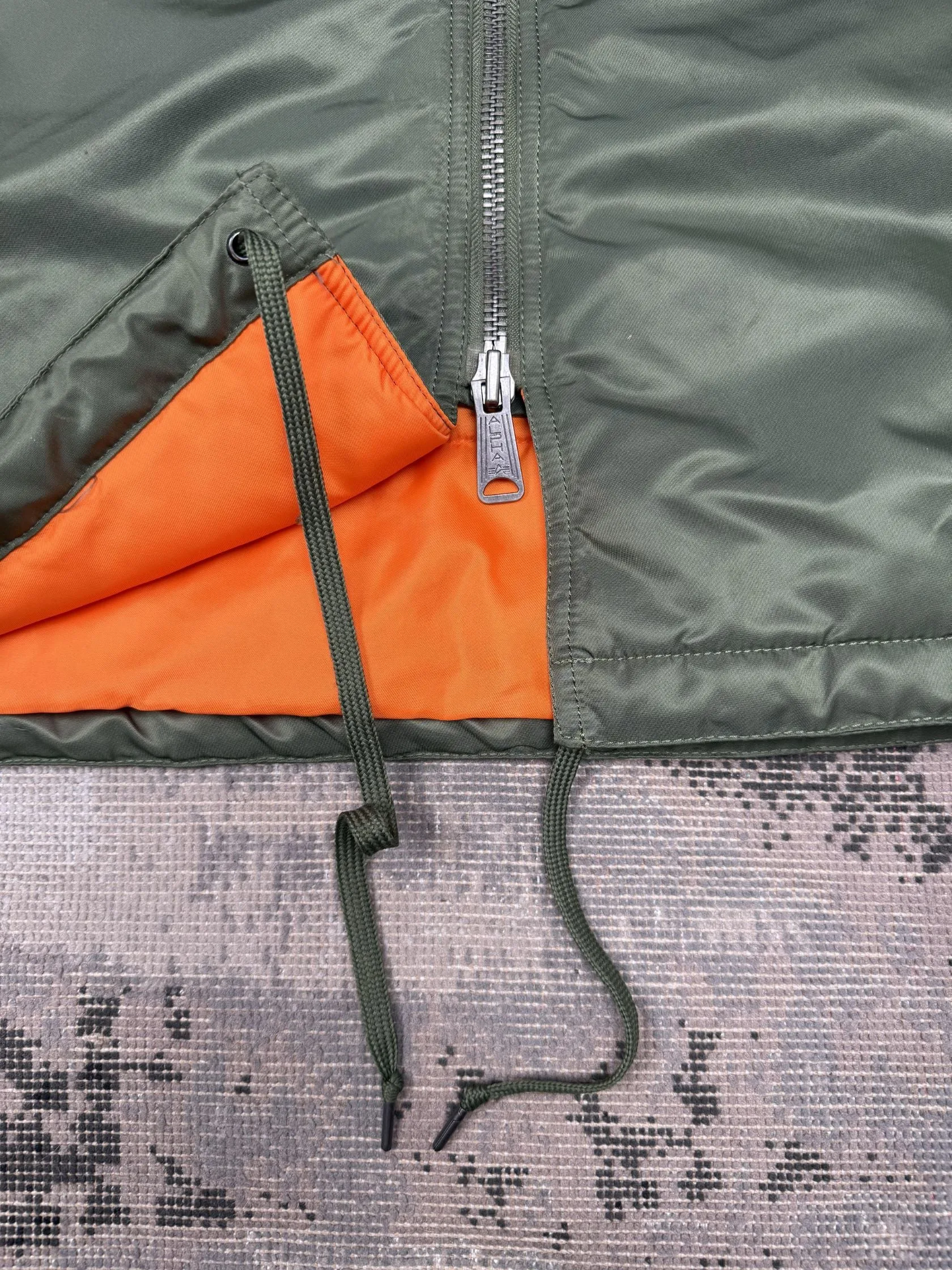 Alpha Industries MA-1 VF 59 Long Flight Jacket - Sage Green