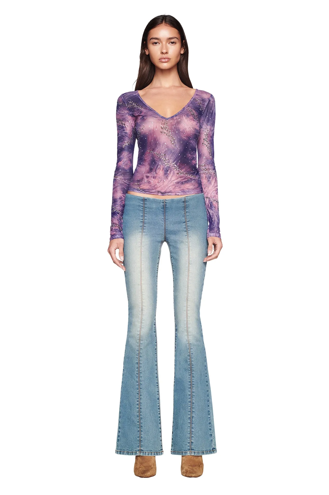 AMARA TOP - PURPLE : PURPLE GLOAM