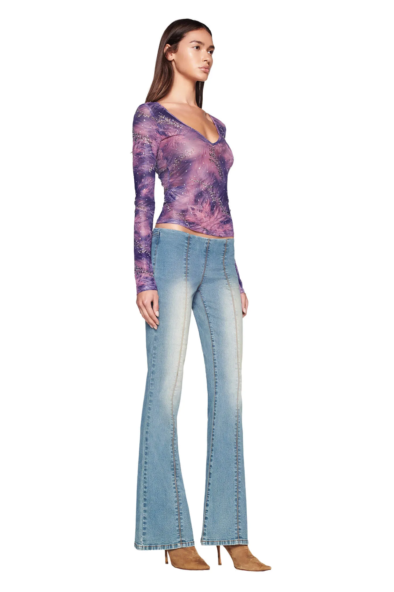 AMARA TOP - PURPLE : PURPLE GLOAM