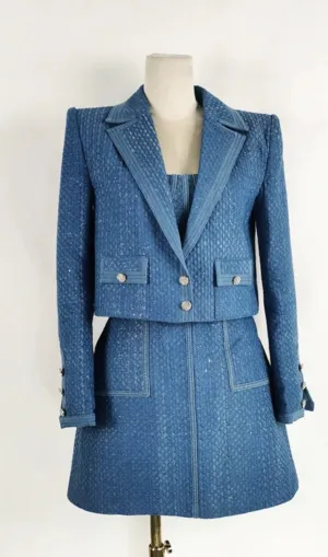 ANGELA DENIM JACKET IN BLUE