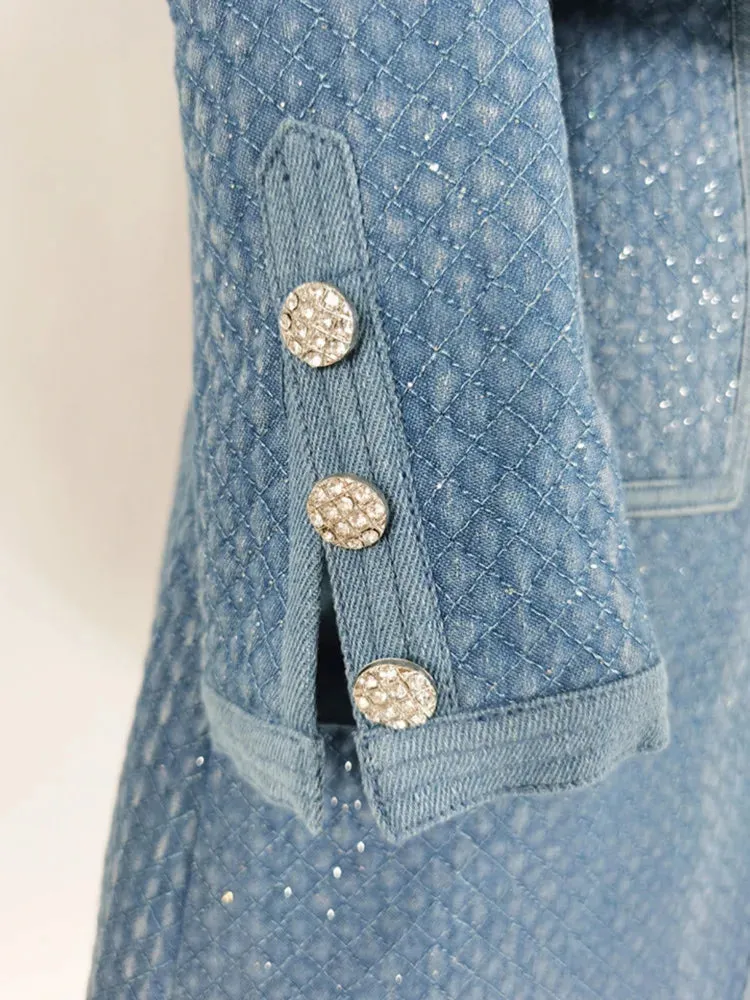 ANGELA DENIM JACKET IN BLUE