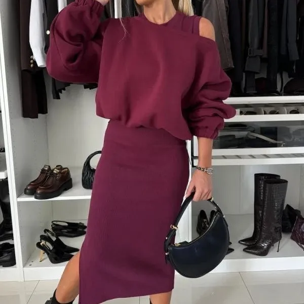 ARIA™ | WOMEN'S TOP & SLEEVELESS DRESS 2-PIECE SET