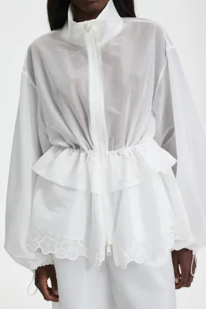 ARLO | JACKET EMBROIDERED RIPSTOP WHITE