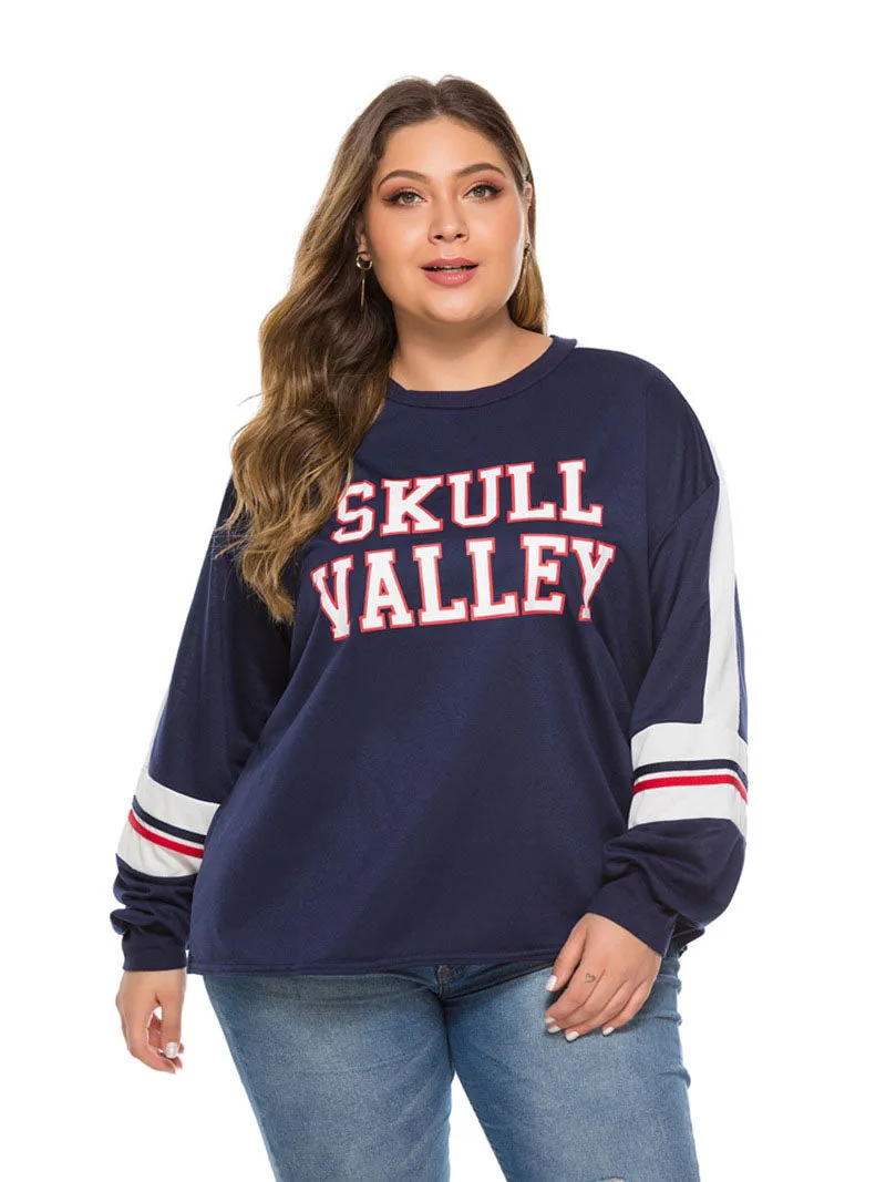 Autumn Top Loose Design Pullover Letter Sweater