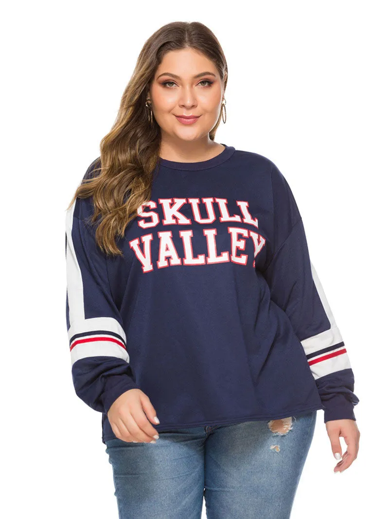 Autumn Top Loose Design Pullover Letter Sweater