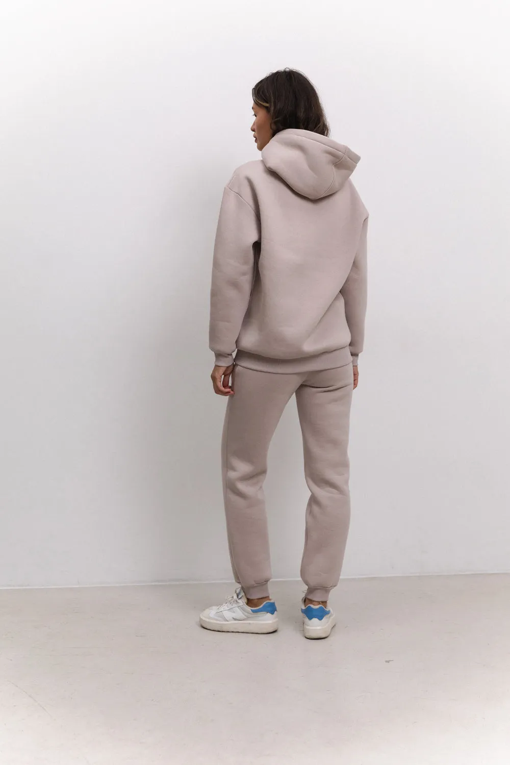 Beige warm sweatpants