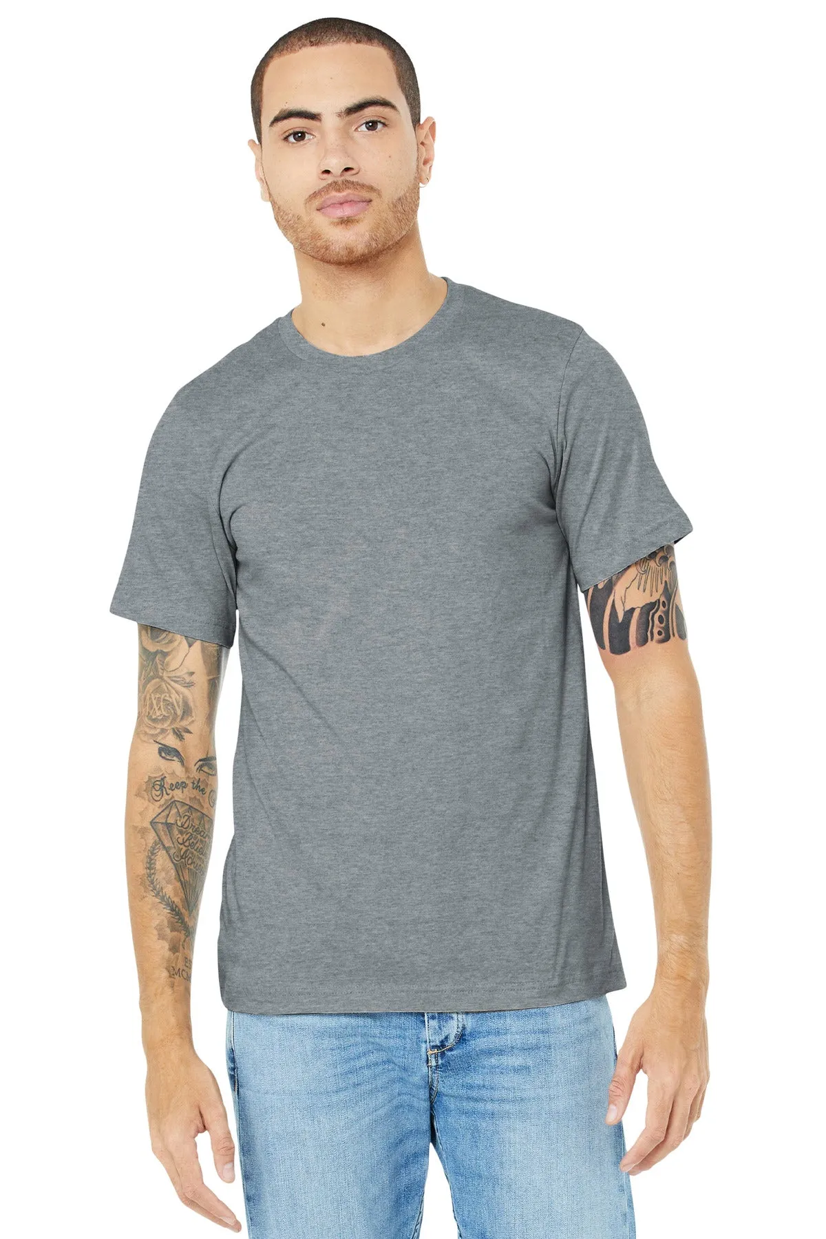 BELLA CANVAS  Unisex Heather CVC Short Sleeve Tee. BC3001CVC Athletic Heather