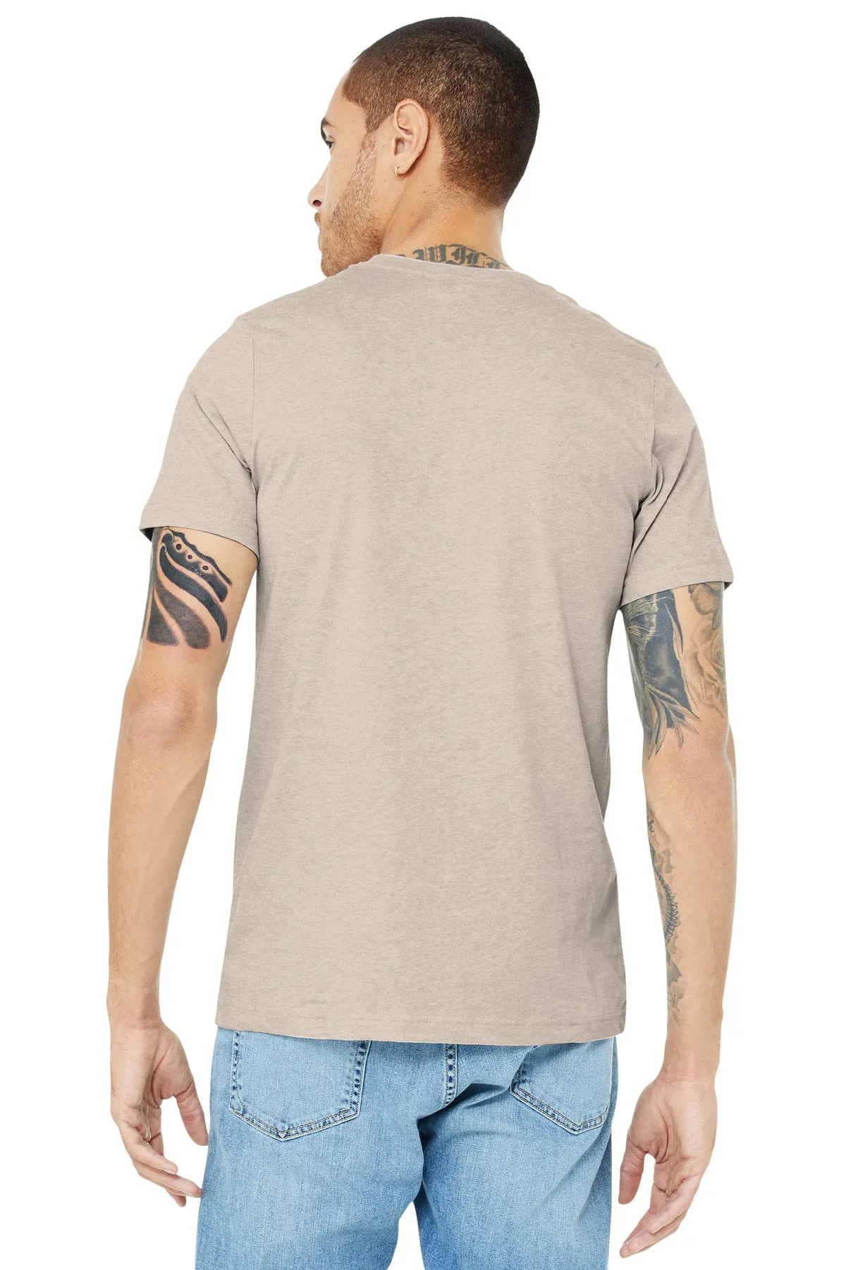 BELLA CANVAS  Unisex Heather CVC Short Sleeve Tee. BC3001CVC Heather Dust