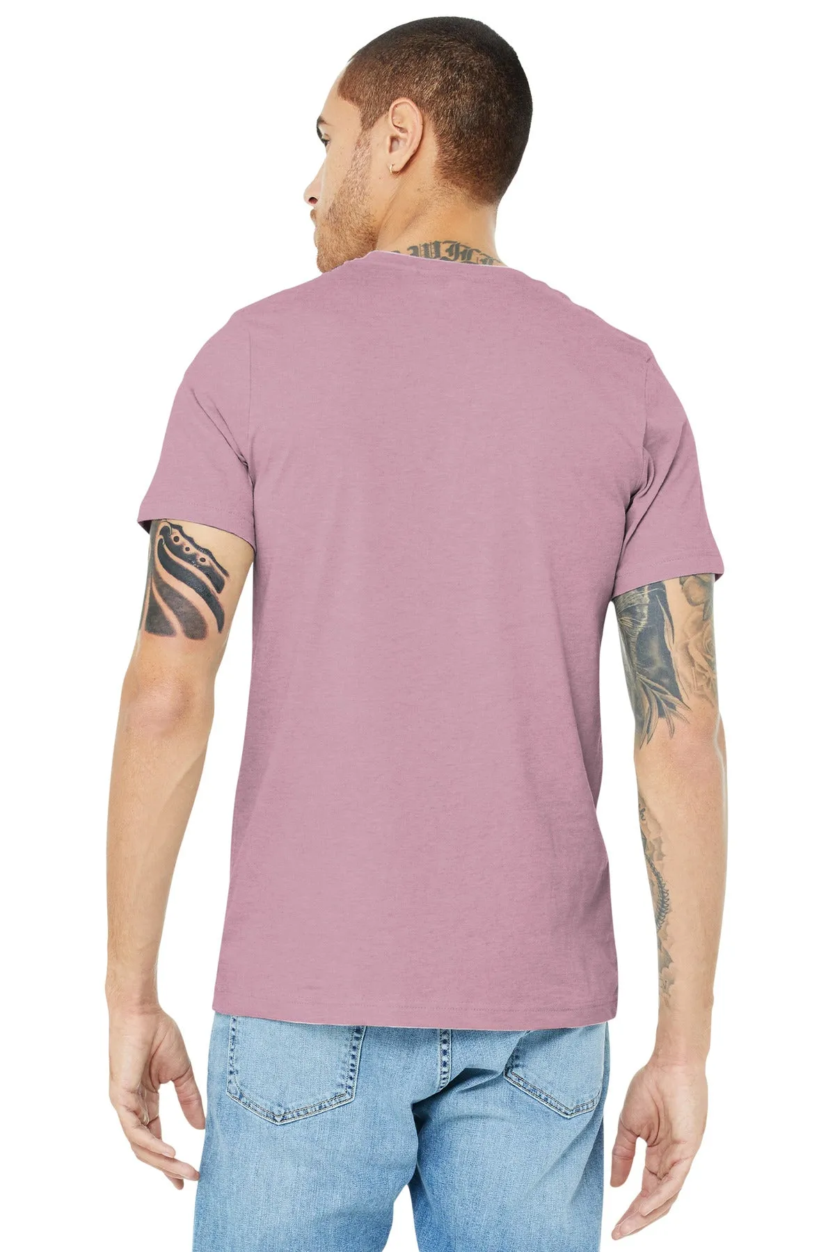 BELLA CANVAS  Unisex Heather CVC Short Sleeve Tee. BC3001CVC Heather Prism Lilac