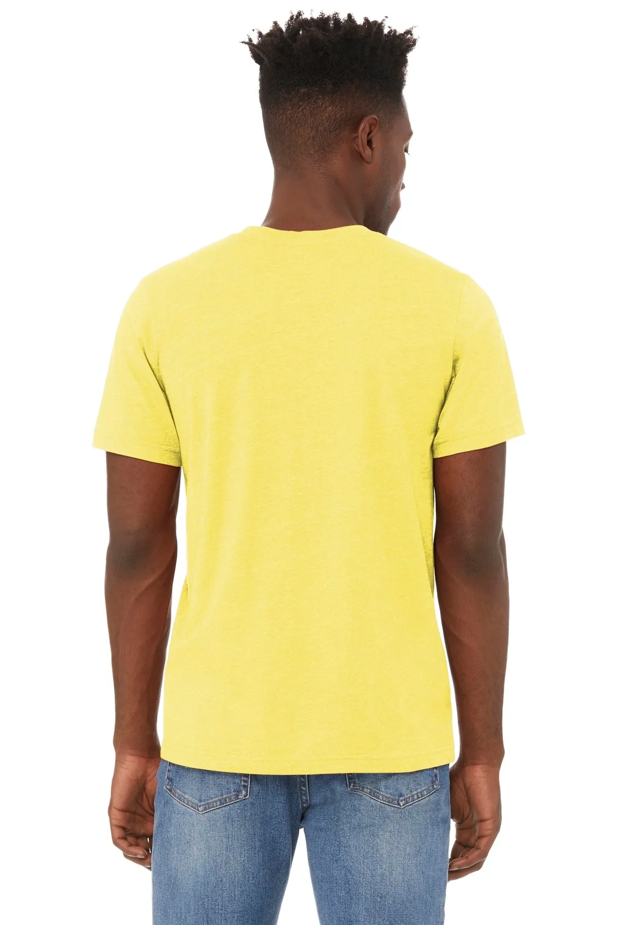 BELLA CANVAS  Unisex Heather CVC Short Sleeve Tee. BC3001CVC Heather Yellow