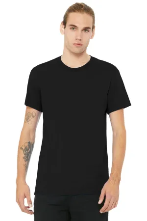 BELLA CANVAS  Unisex Heather CVC Short Sleeve Tee. BC3001CVC Solid Black Blend