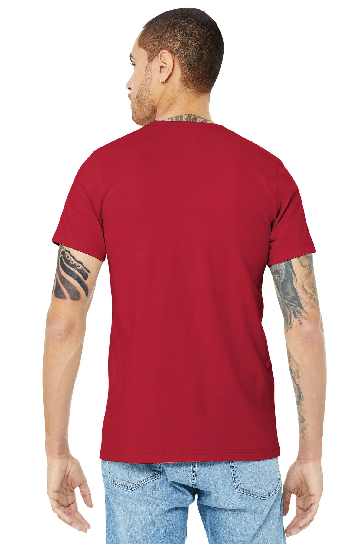 BELLA CANVAS  Unisex Jersey Short Sleeve Tee. BC3001 Canvas Red