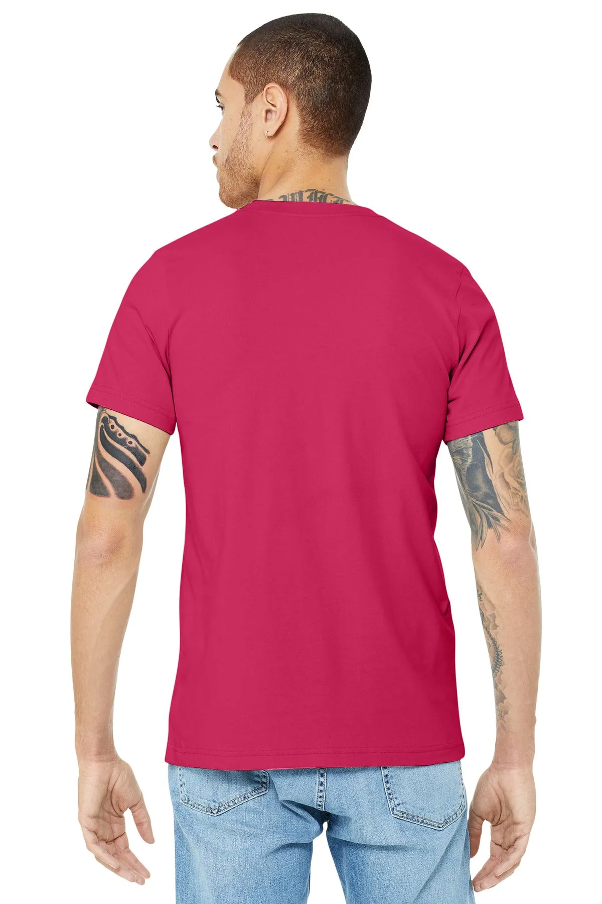 BELLA CANVAS  Unisex Jersey Short Sleeve Tee. BC3001 Fuchsia