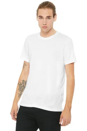 BELLA CANVAS  Unisex Poly-Cotton Short Sleeve Tee. BC3650 White