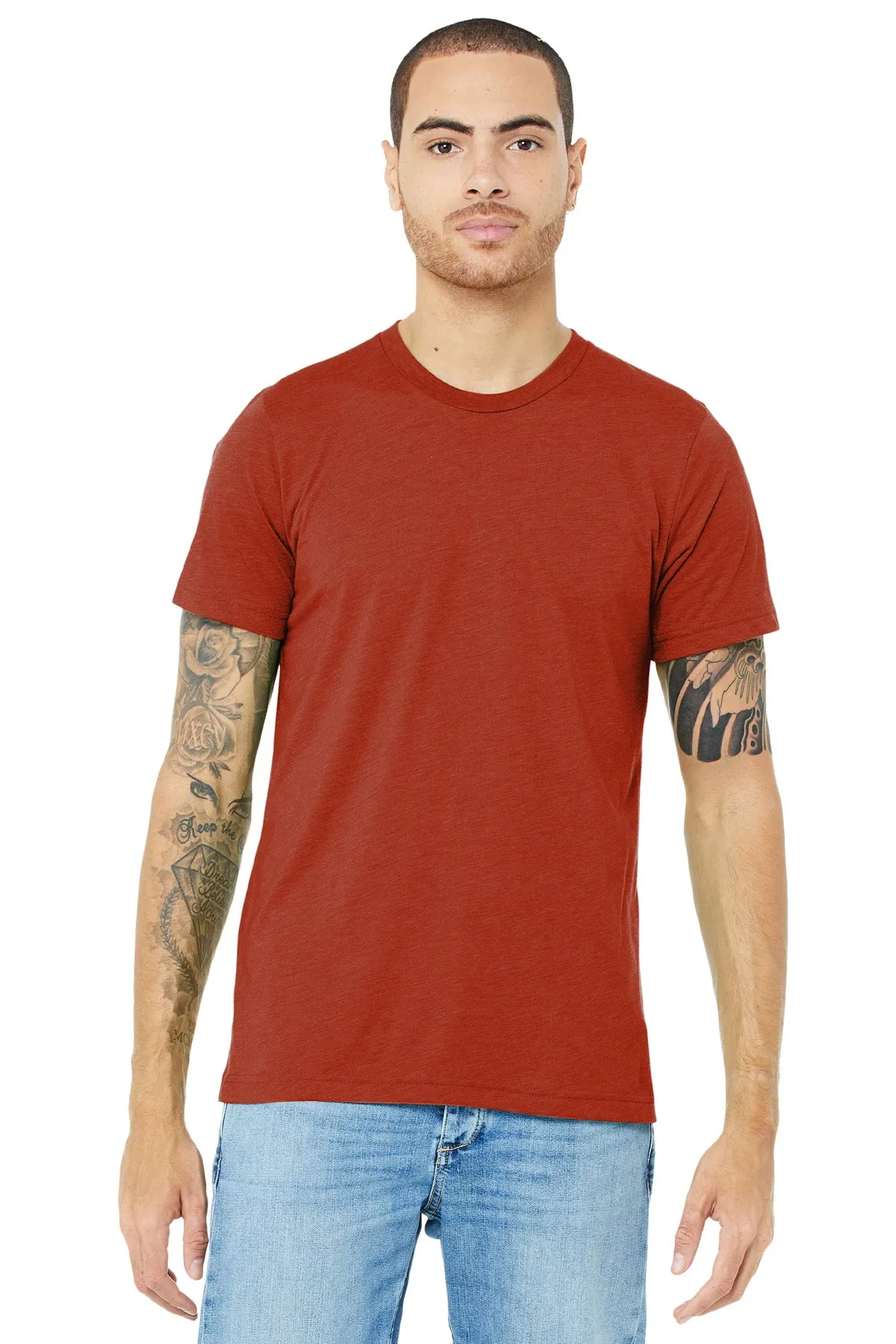 BELLA CANVAS  Unisex Triblend Short Sleeve Tee. BC3413 Brick Triblend