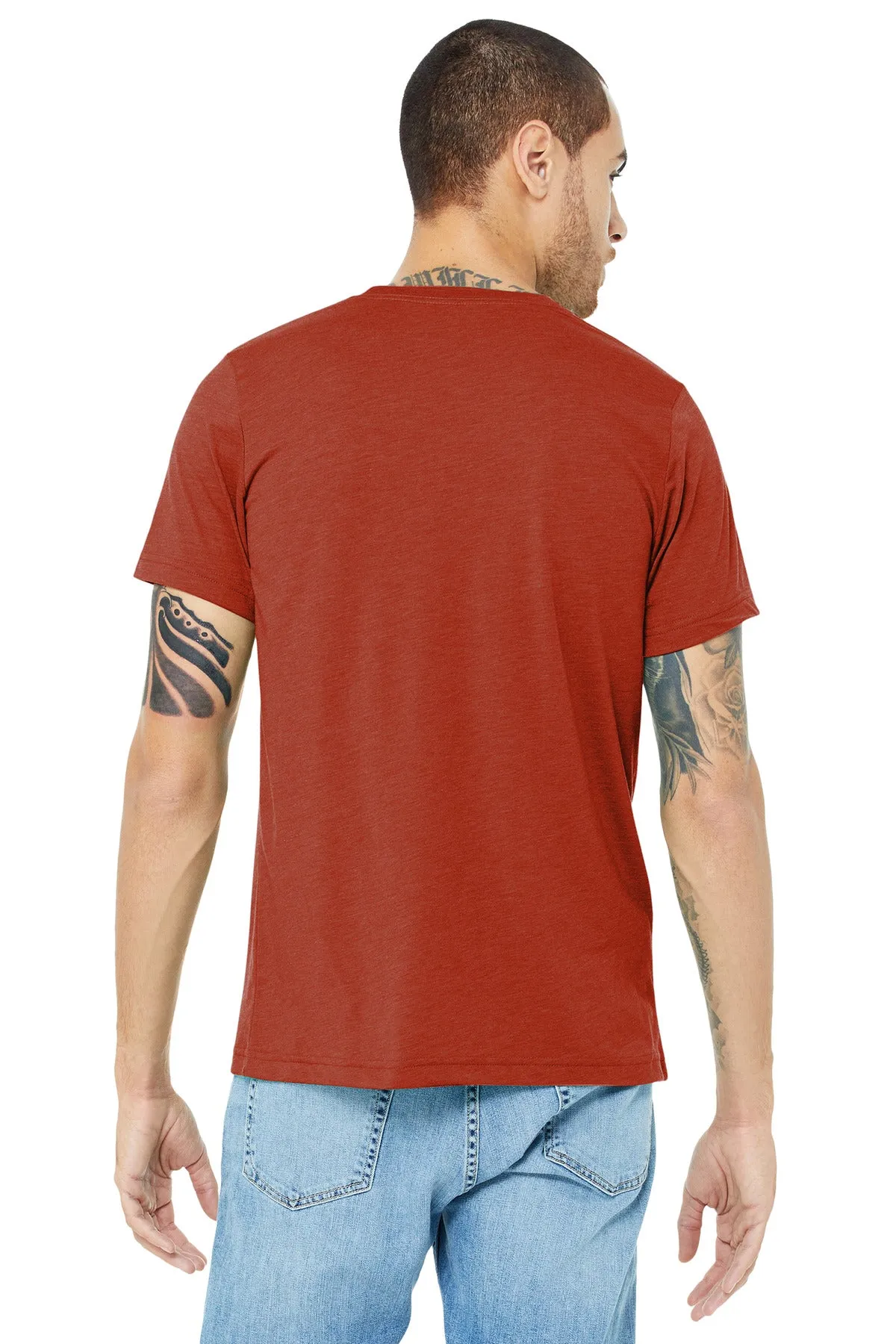 BELLA CANVAS  Unisex Triblend Short Sleeve Tee. BC3413 Brick Triblend