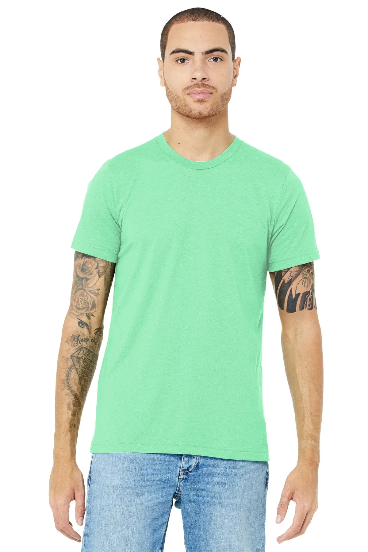 BELLA CANVAS  Unisex Triblend Short Sleeve Tee. BC3413 Mint Triblend
