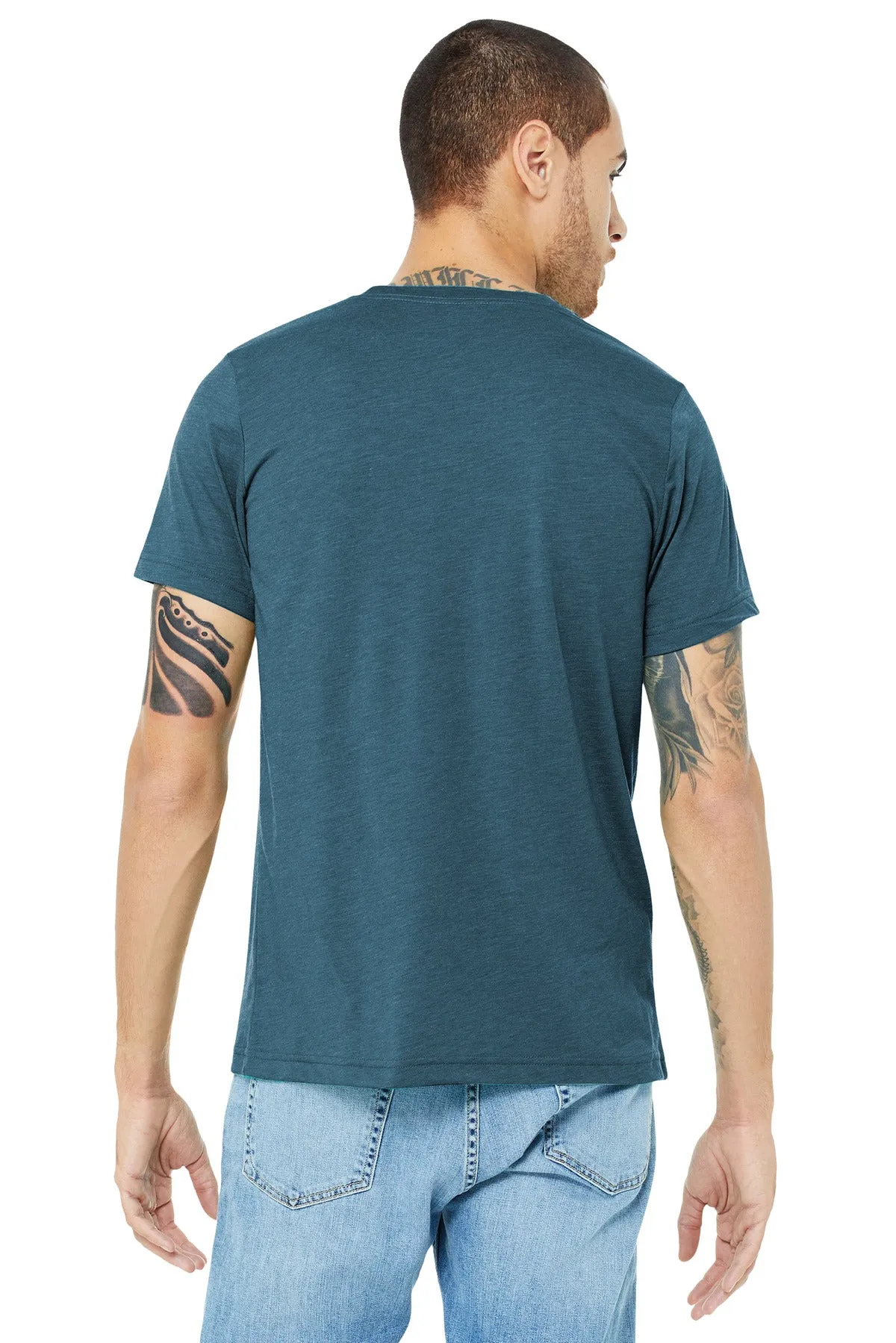 BELLA CANVAS  Unisex Triblend Short Sleeve Tee. BC3413 Steel Blue Triblend