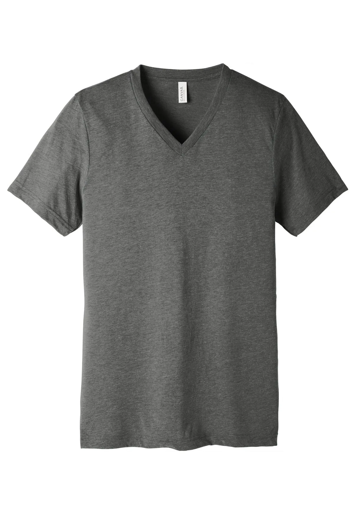 BELLA CANVAS  Unisex Triblend Short Sleeve V-Neck Te. BC3415 Grey Triblend