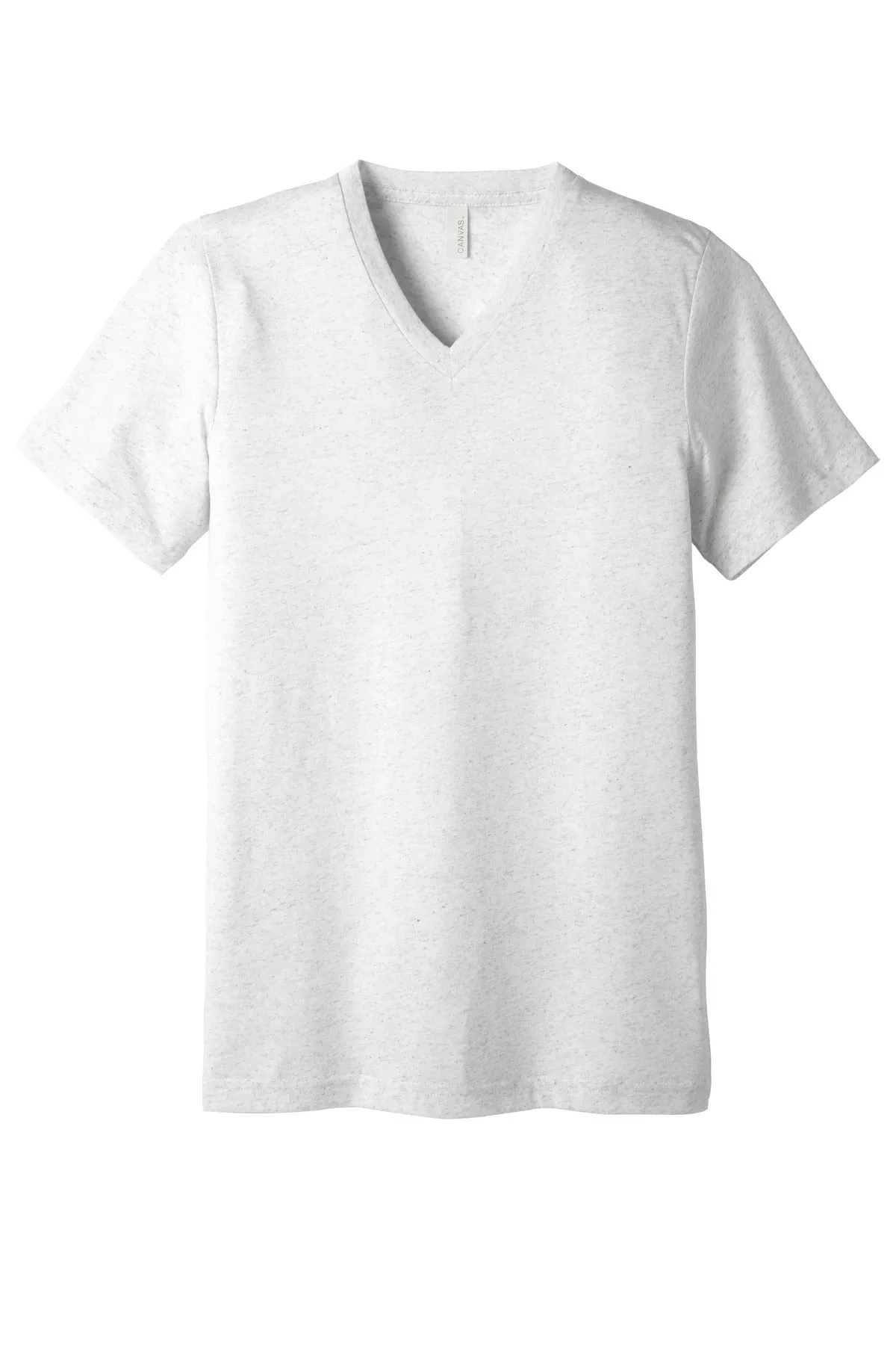 BELLA CANVAS  Unisex Triblend Short Sleeve V-Neck Te. BC3415 White Fleck Triblend