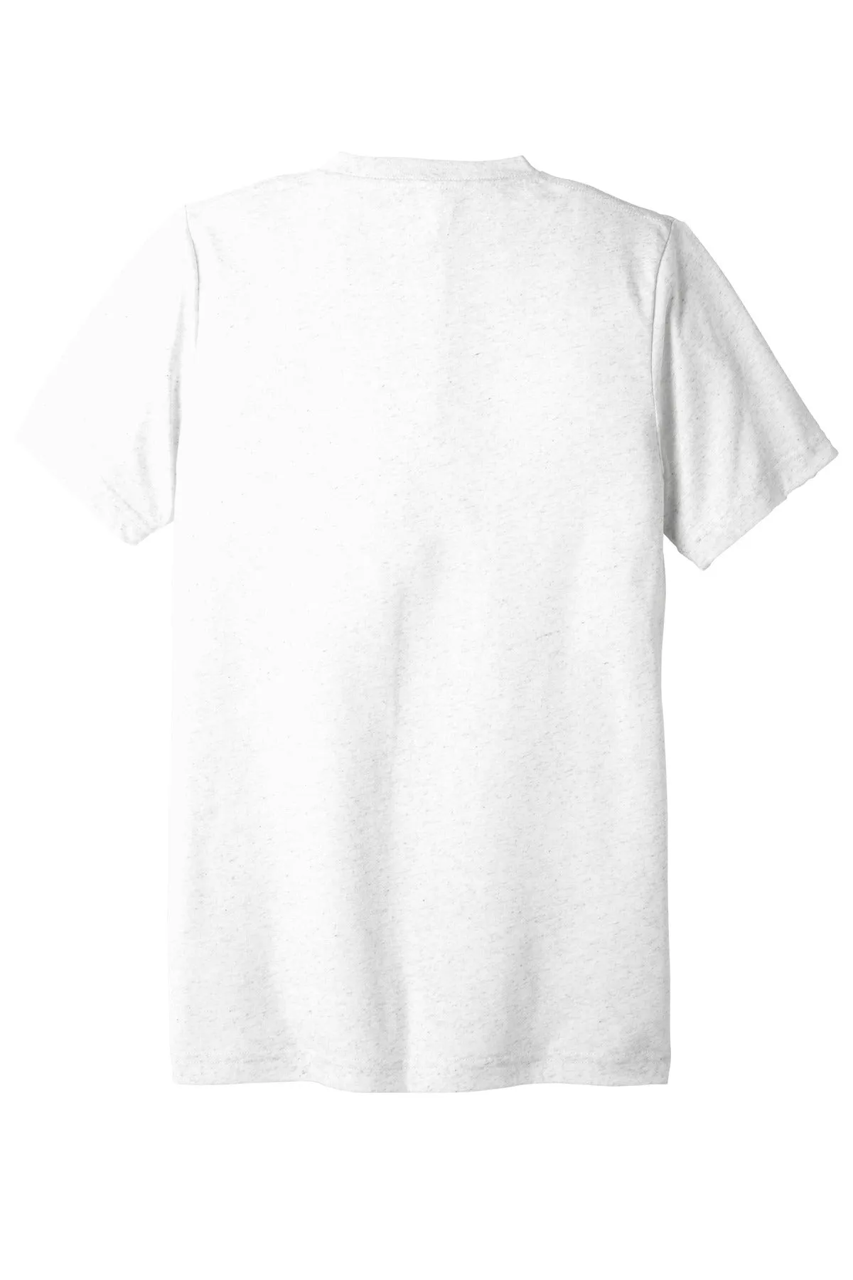 BELLA CANVAS  Unisex Triblend Short Sleeve V-Neck Te. BC3415 White Fleck Triblend