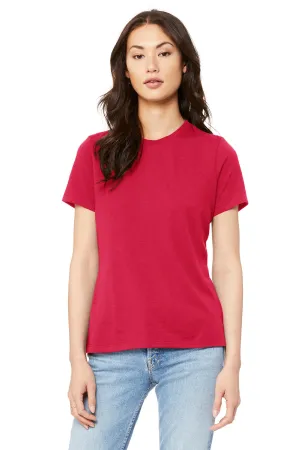 BELLA CANVAS  Women's Relaxed Jersey Short Sleeve Tee. BC6400 Red