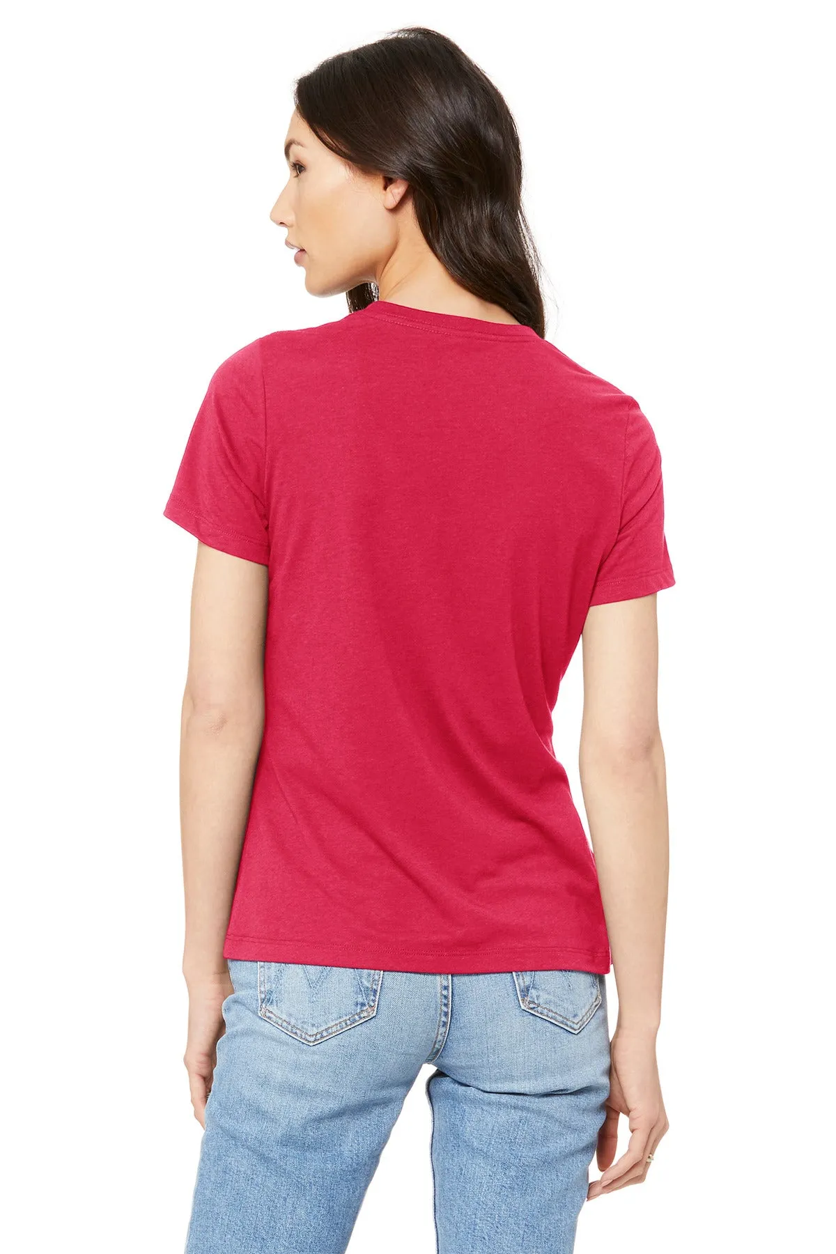 BELLA CANVAS  Women's Relaxed Jersey Short Sleeve Tee. BC6400 Red