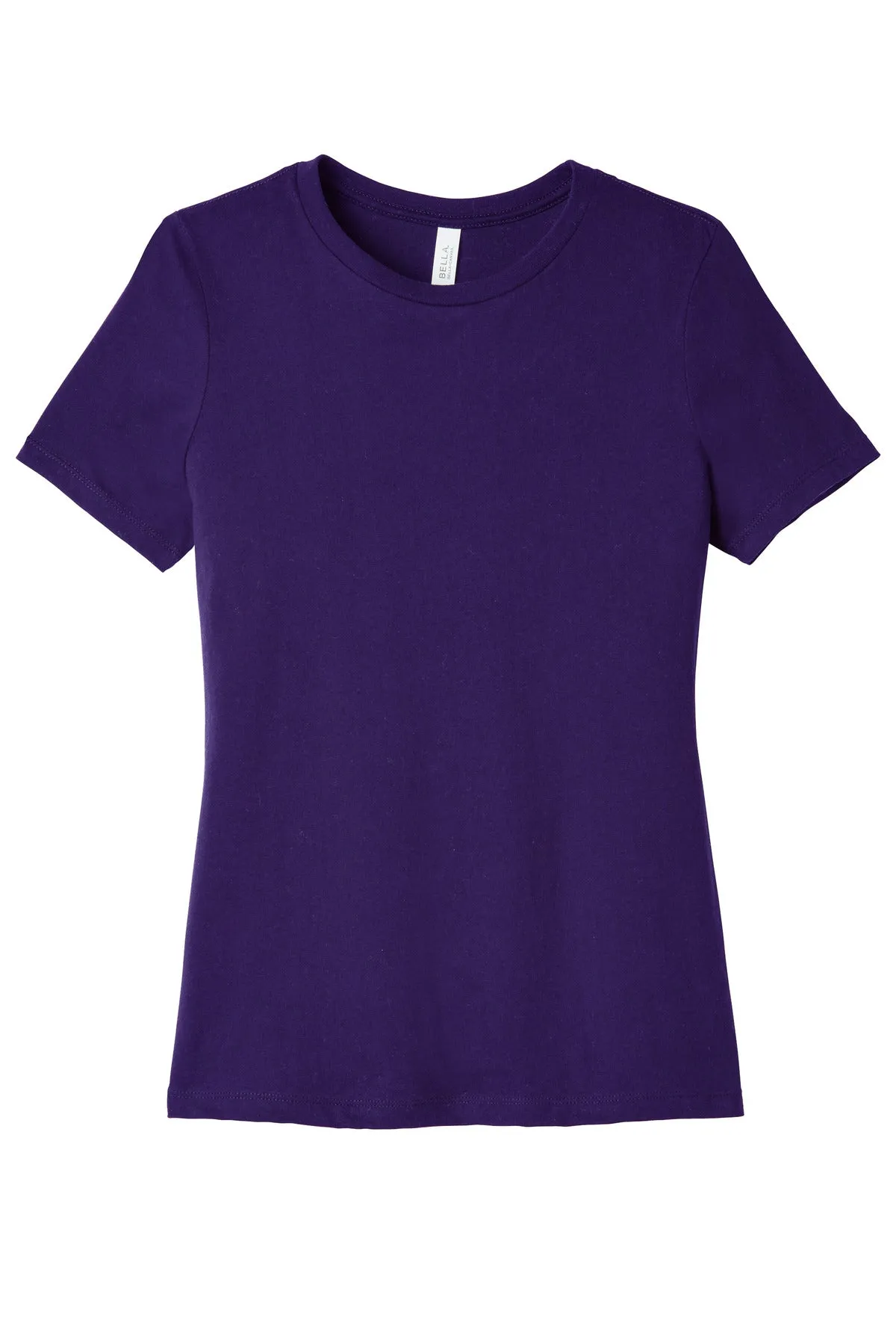 BELLA CANVAS  Women's Relaxed Jersey Short Sleeve Tee. BC6400 Team Purple