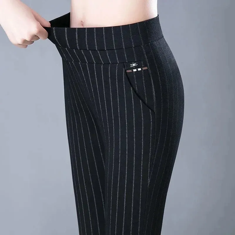 Bethany | Women's Slim Fit High-Stretch Trousers | High-Waisted