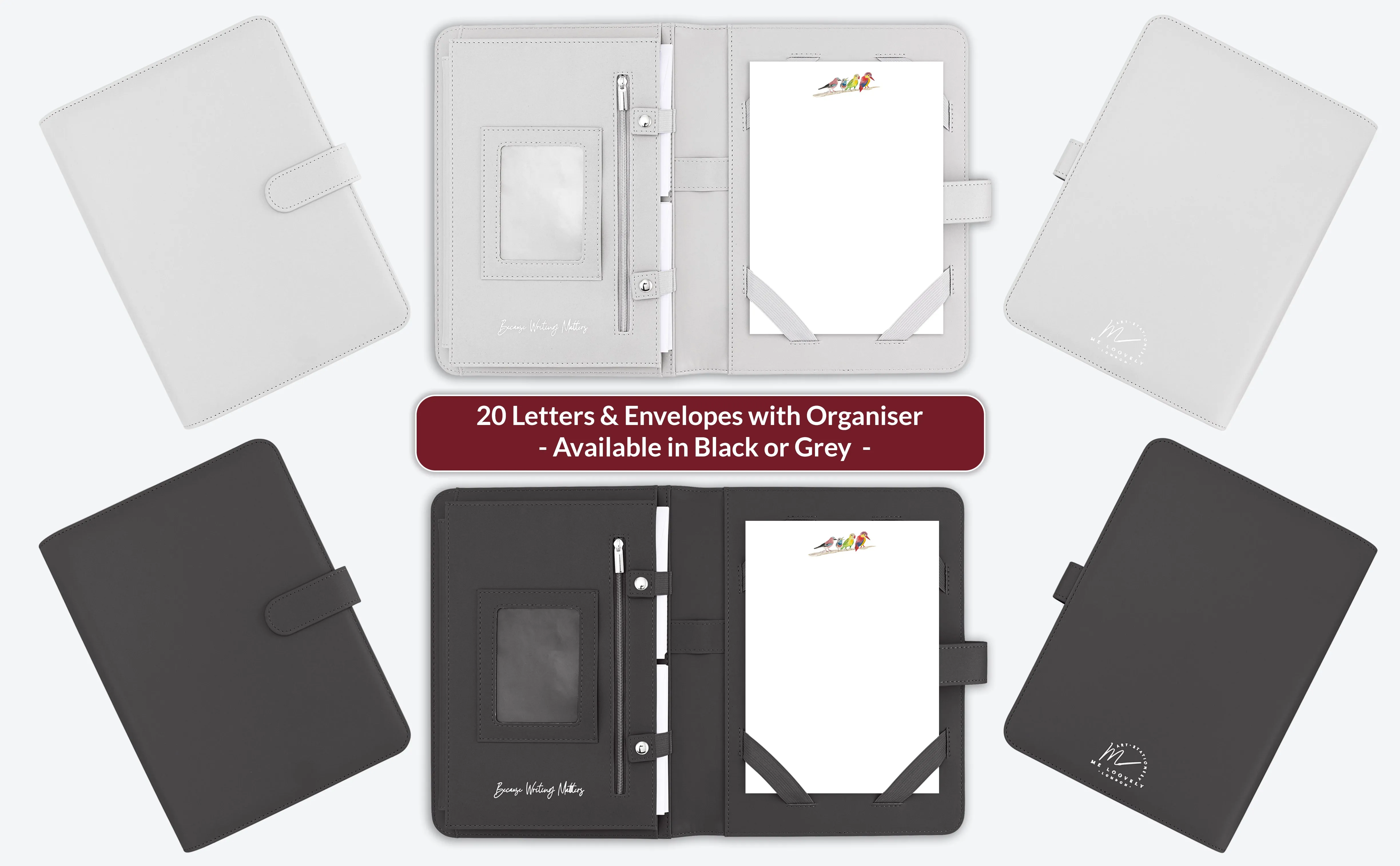 Birds Letter Writing Set with Organiser