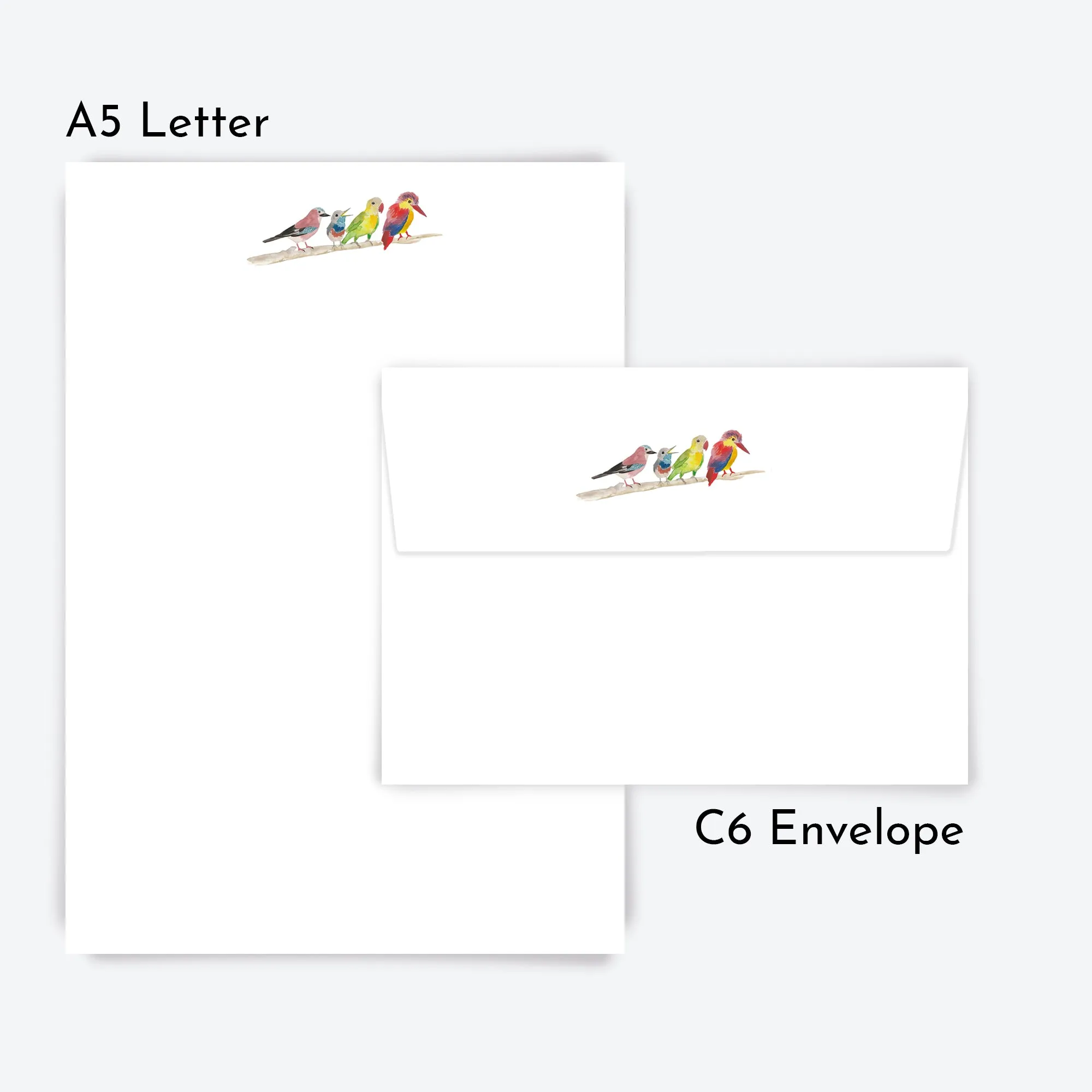Birds Letter Writing Set with Organiser