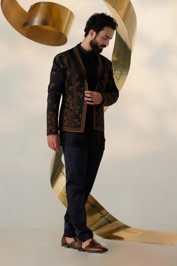 Black & Gold Short Jacket