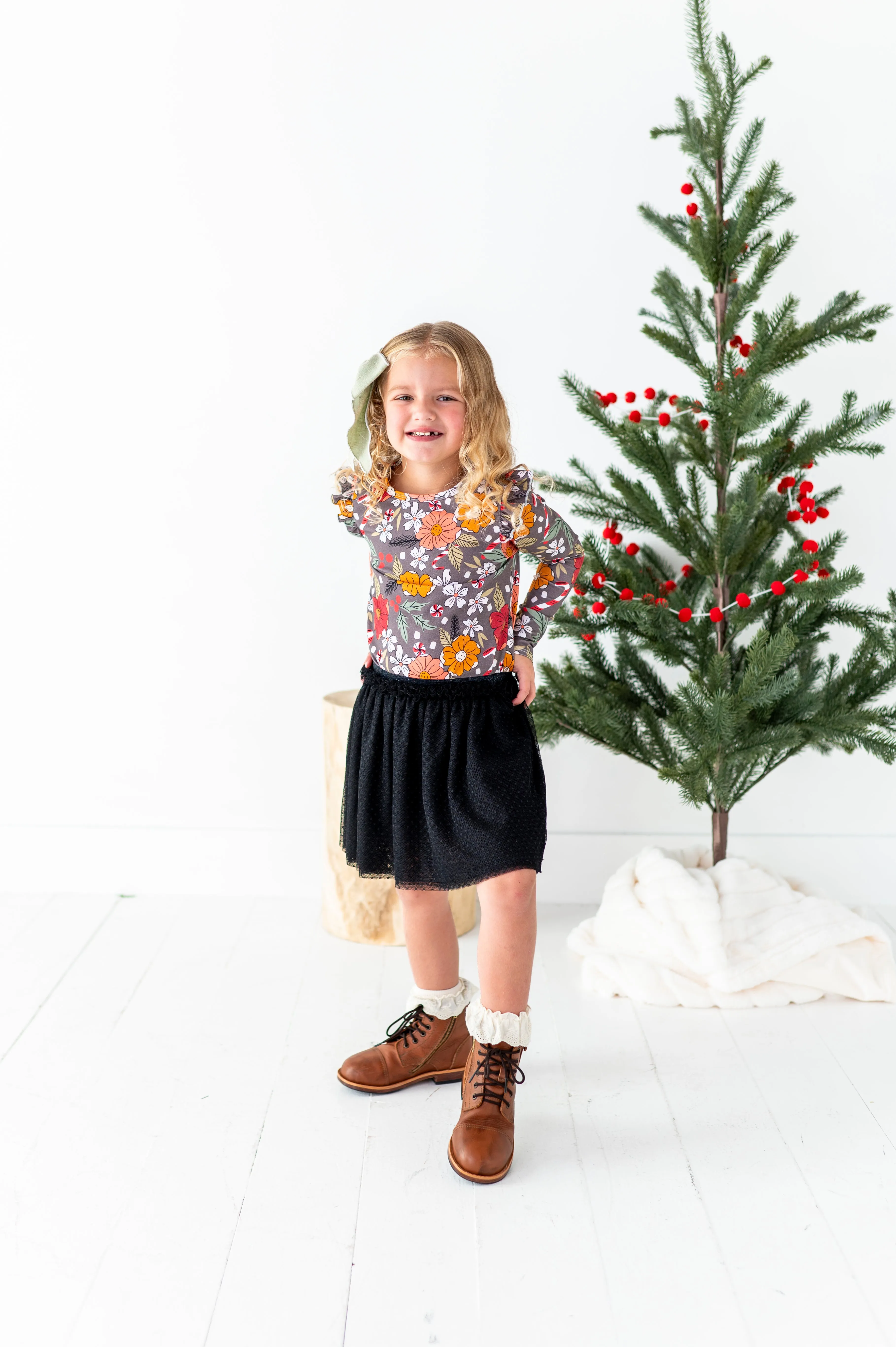 Black | Dottie Tulle Skort