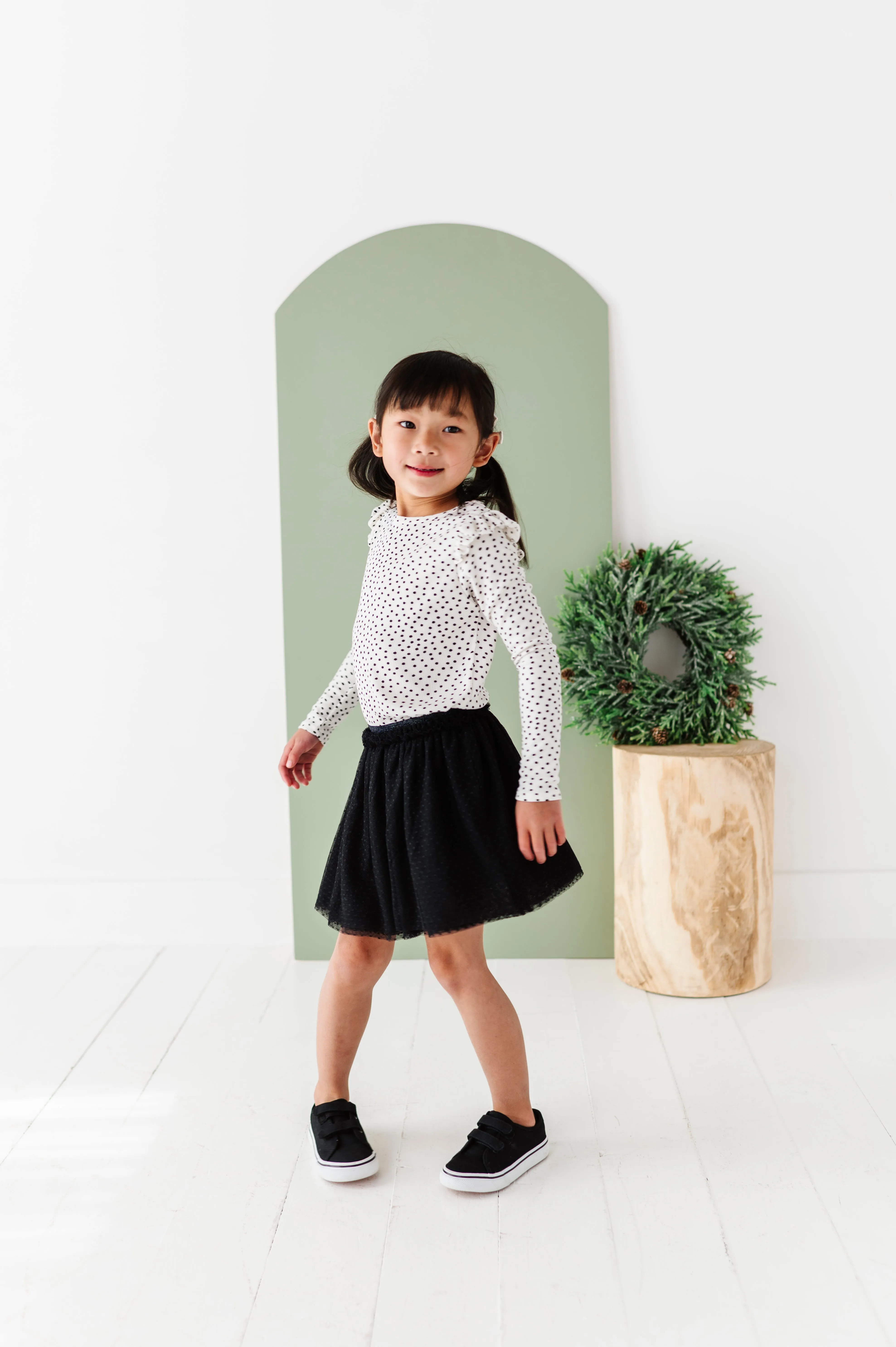 Black | Dottie Tulle Skort