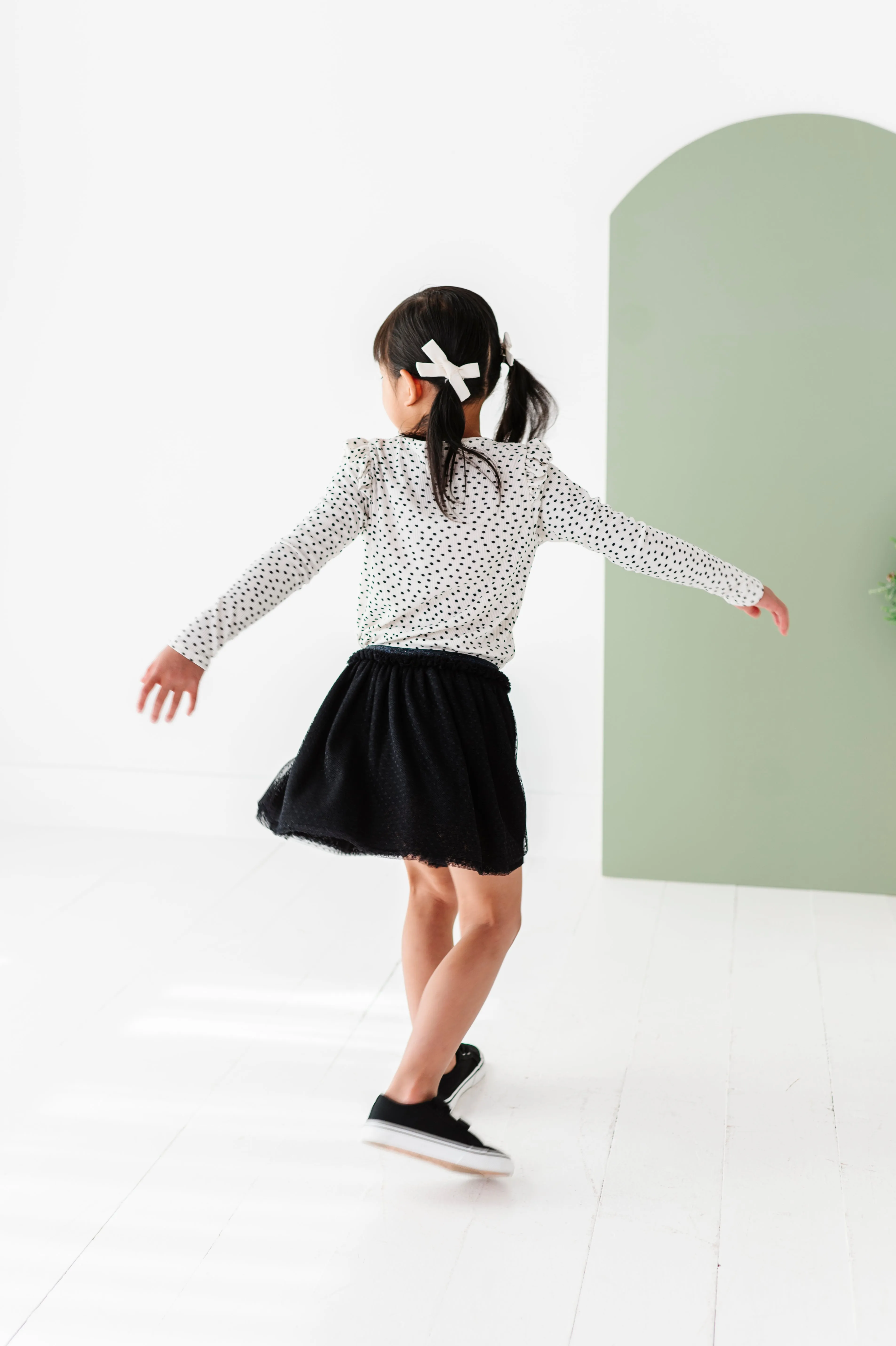 Black | Dottie Tulle Skort