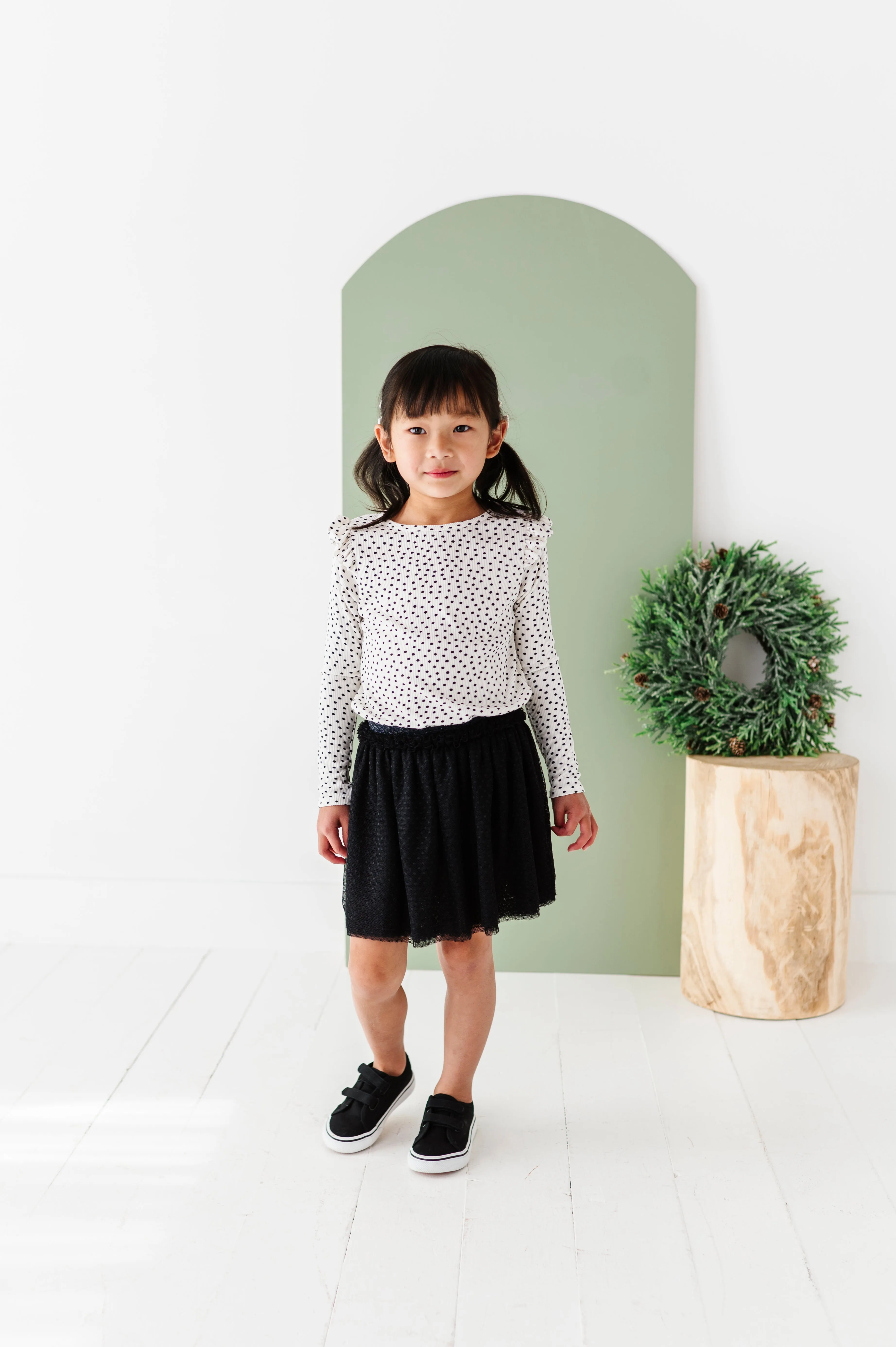 Black | Dottie Tulle Skort