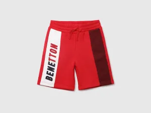Boys Knitted Logo Shorts