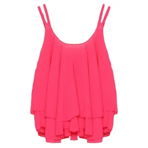 Casual Shirts Sleeveless Spaghetti Strap Chiffon Women Blouses Vest Tops