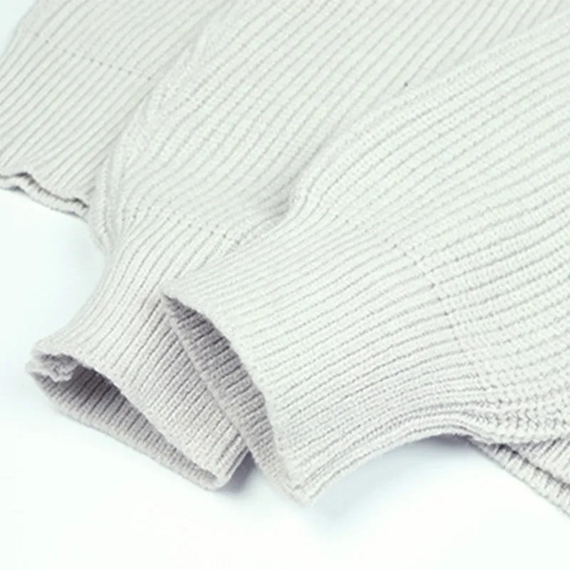 Casual Solid Buckle Solid Color V Neck Sweaters(4 Colors)