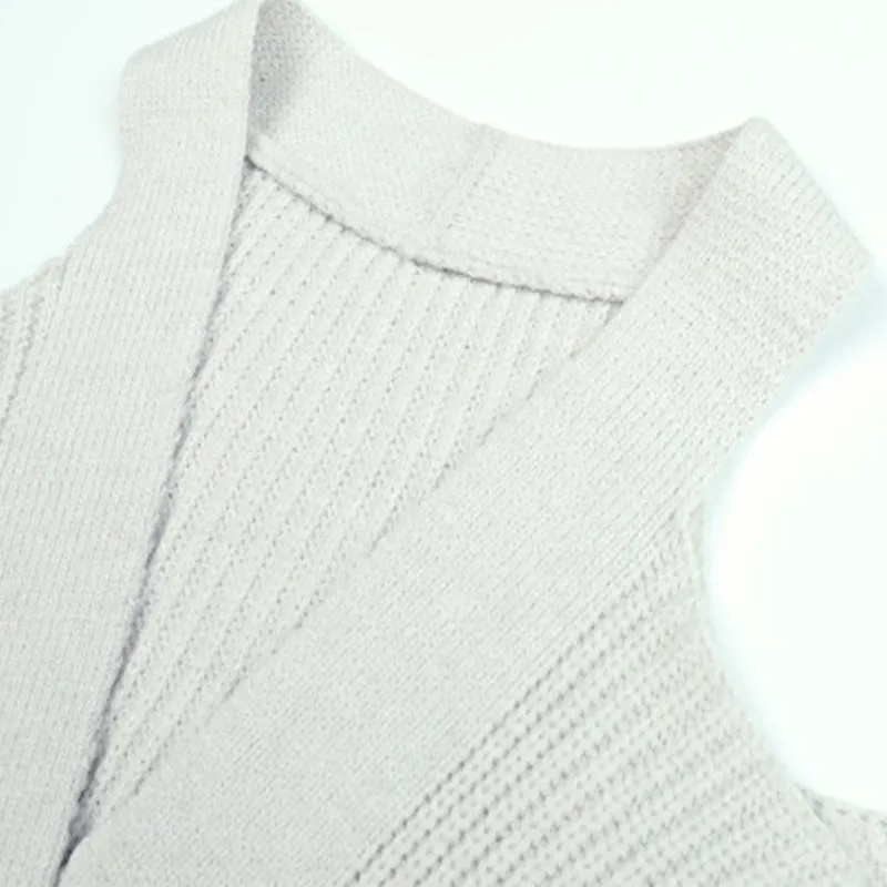 Casual Solid Buckle Solid Color V Neck Sweaters(4 Colors)