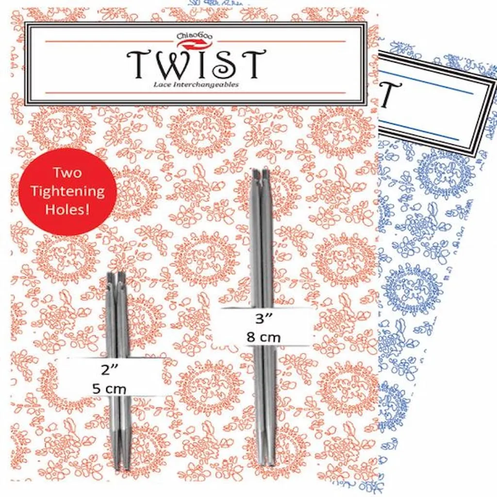ChiaoGoo TWIST Interchangeable Shorties Knitting Needle Tips Combo Pack