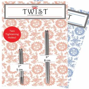 ChiaoGoo TWIST Interchangeable Shorties Knitting Needle Tips Combo Pack
