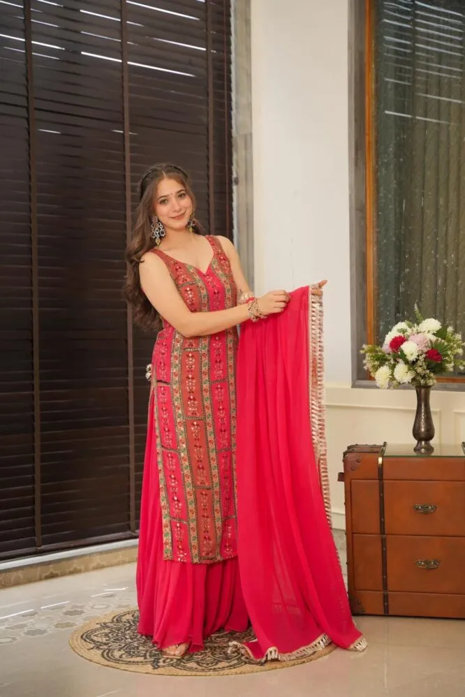 Chitra bright kurta-palazzo set